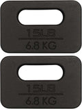 Yes4All Ruck Weight Plate 15 lb Pair - Compact Rucking Weights