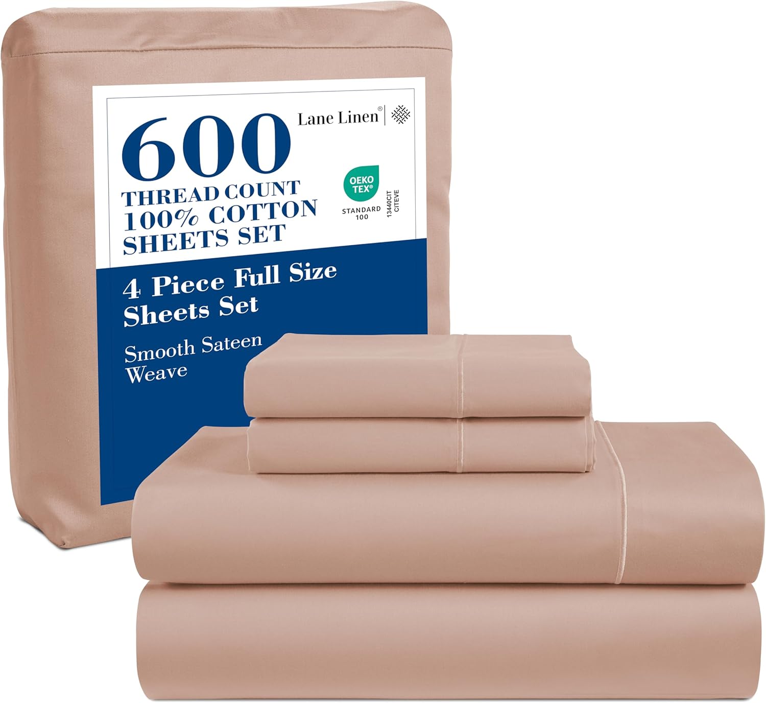 Luxury 600 Thread Count Full Sheets Set for Ultimate Comfort