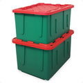 Durabilt 27 Gallon Plastic Storage Bins with Lids - Stackable