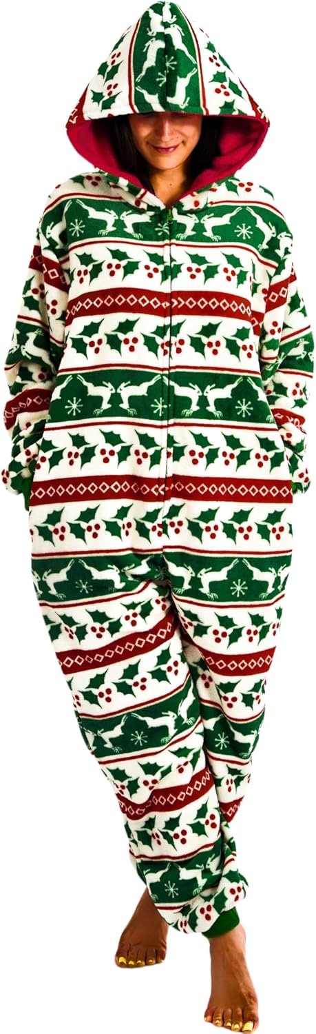 Beauty Shine Unisex Adult Onesie Pajamas for Fun Sleepwear