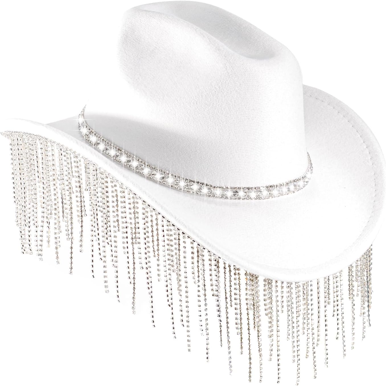 Womens Cowboy Hat with Rhinestones - Stylish Cowgirl Accessory