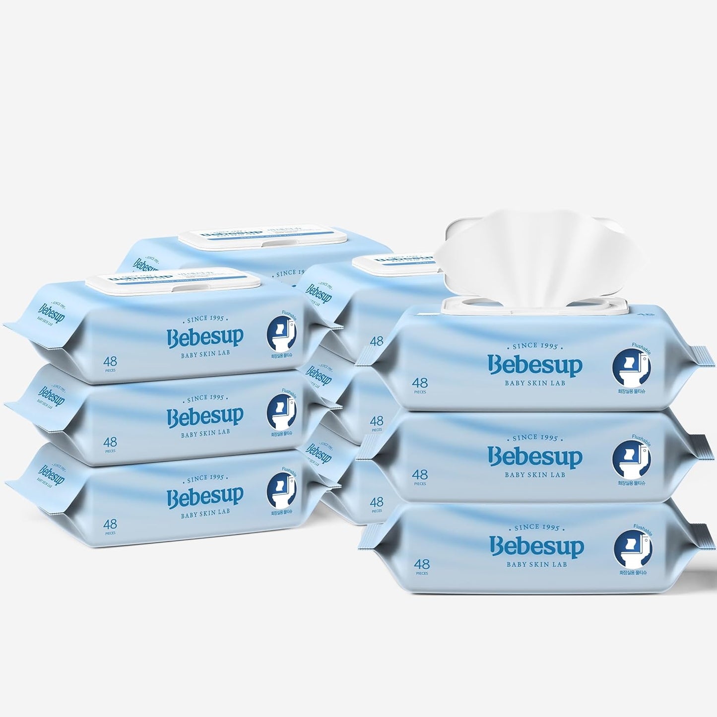 Koreas #1 Flushable Wipes - Eco-Friendly & Hypoallergenic Choice