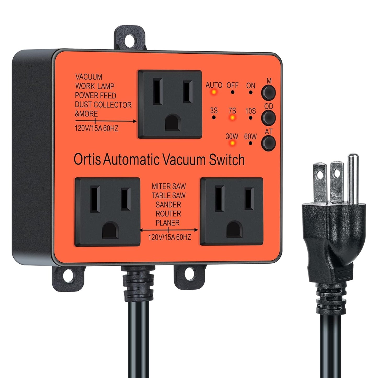 Ortis Automatic Vacuum Switch for Power Tools with Delay Feature