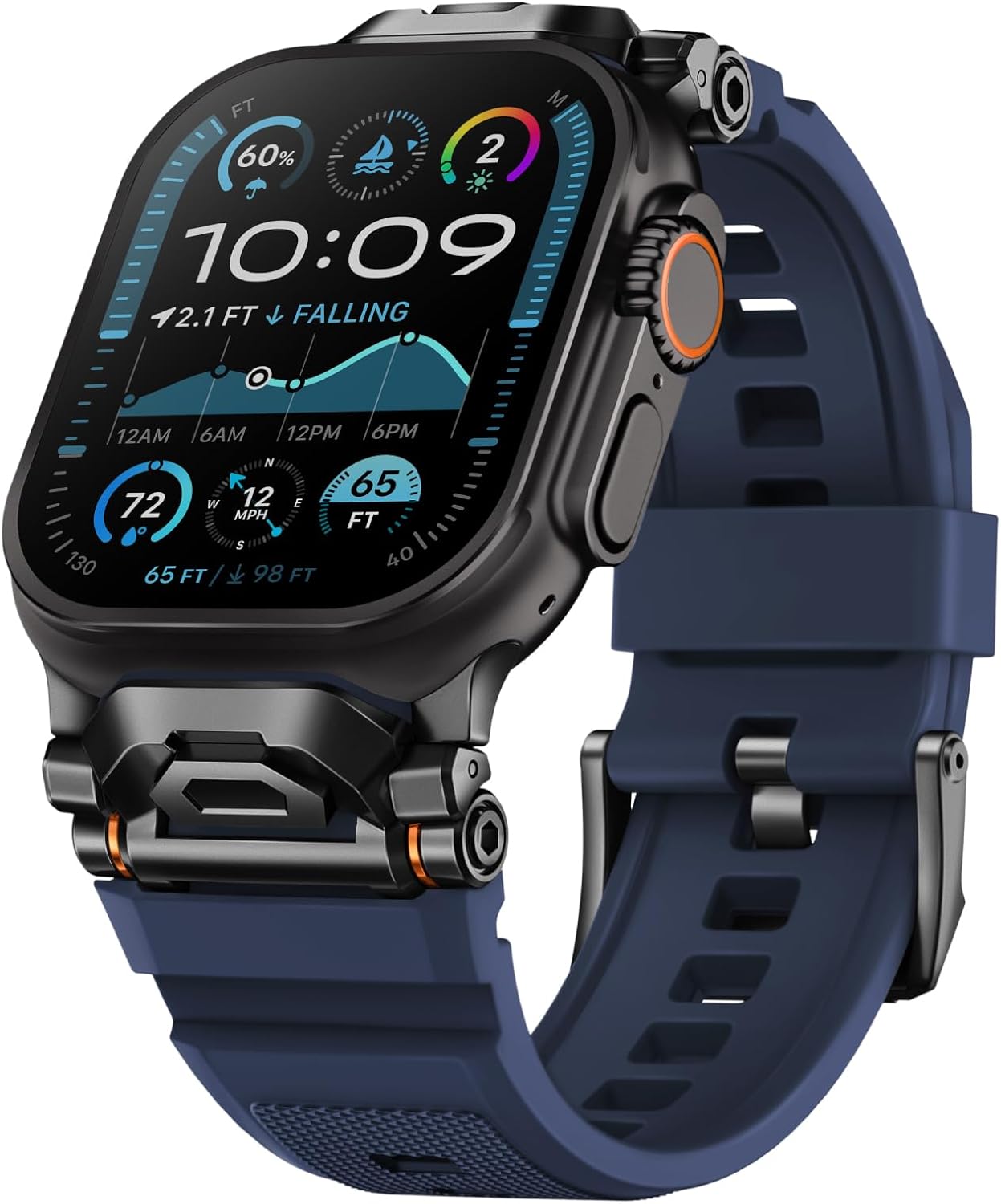 Rugged Bands for Apple Watch Ultra 3/Ultra 2 - Durable Silicone Strap