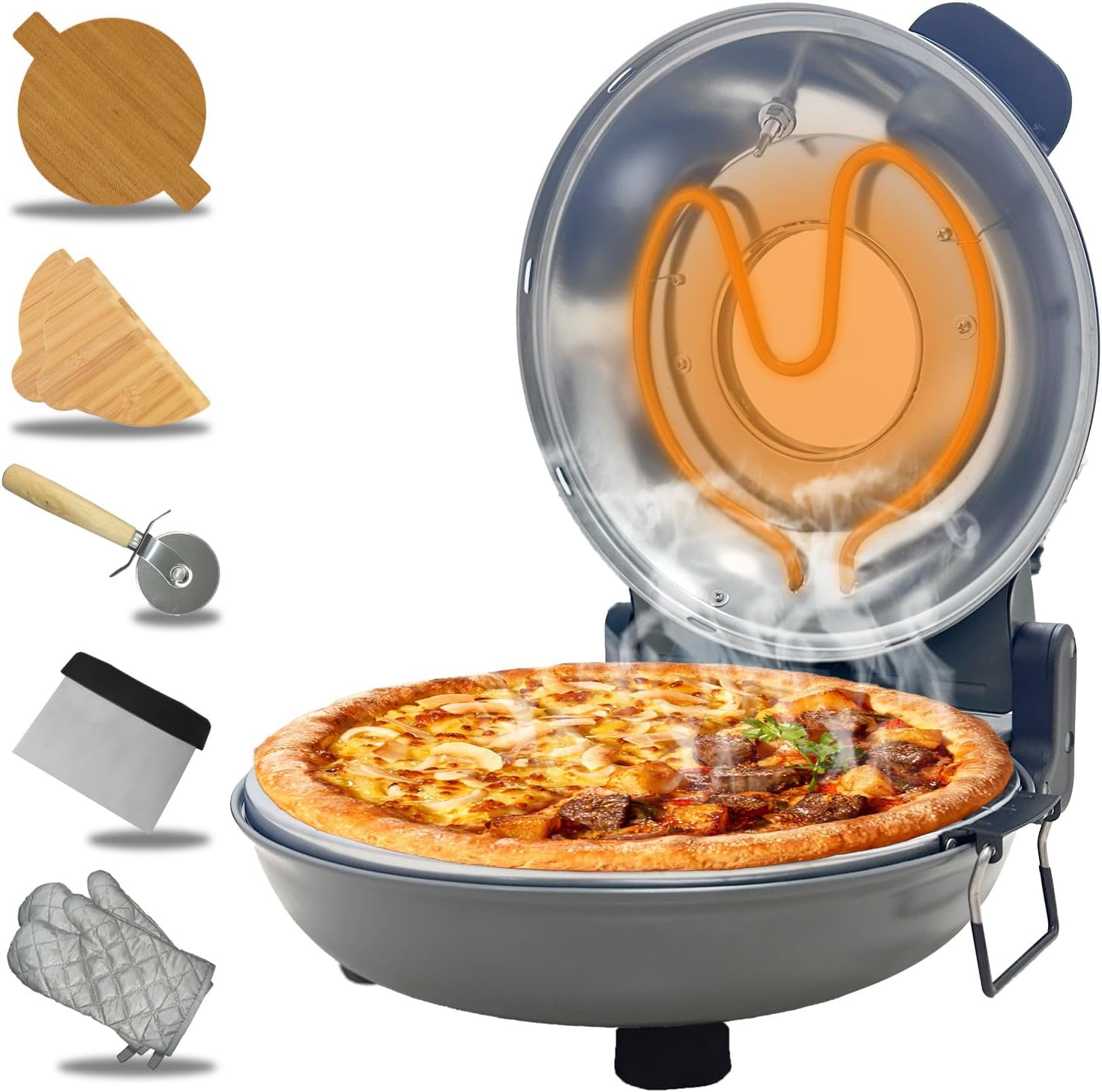 Indoor Pizza Oven with Rapid Heating and Precise Control Features