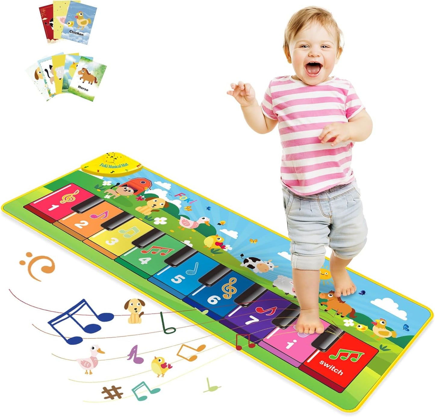 Foki Toddler Floor Piano Mat: Educational Musical Fun!