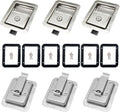 6 Pack Stainless Door Lock Heavy Duty Flush Mount Handle Latch