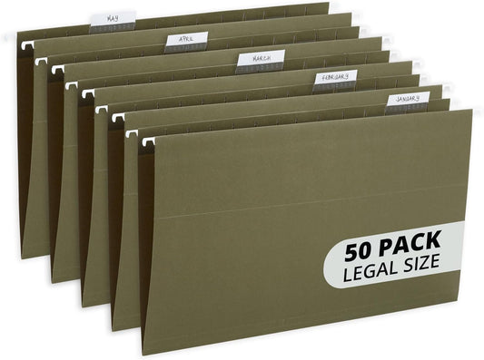 Blue Summit Supplies Hanging File Folders for Legal Size Files