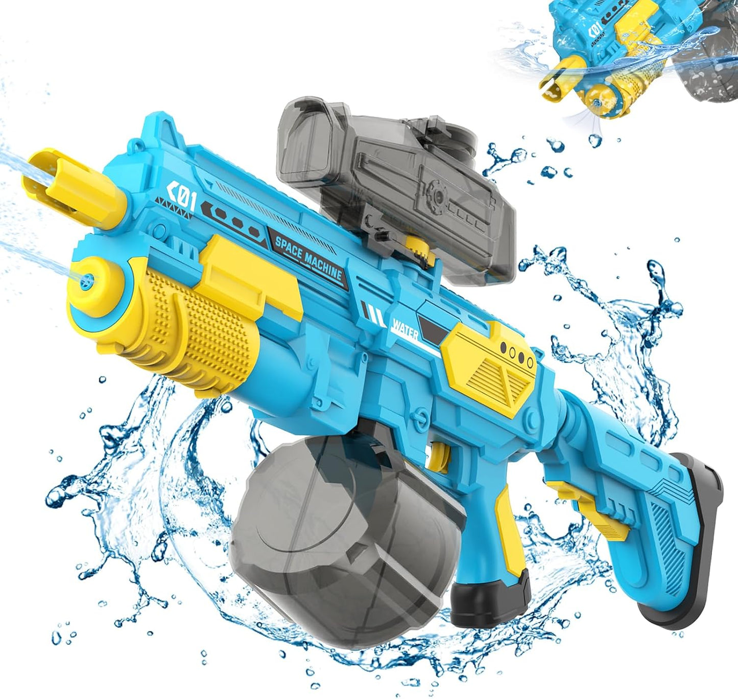 Electric Water Gun with Large Capacity and Long Range for Fun