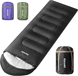 4 Seasons Camping Sleeping Bag for Adults, Waterproof & Warm