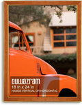 Suede 18x24 Frame Brown Suede Poster Frame - Warm, Lightweight Display