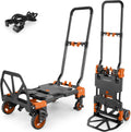 330LB Folding Hand Truck Moving Dolly - Convertible 4- to 2-Wheel Cart