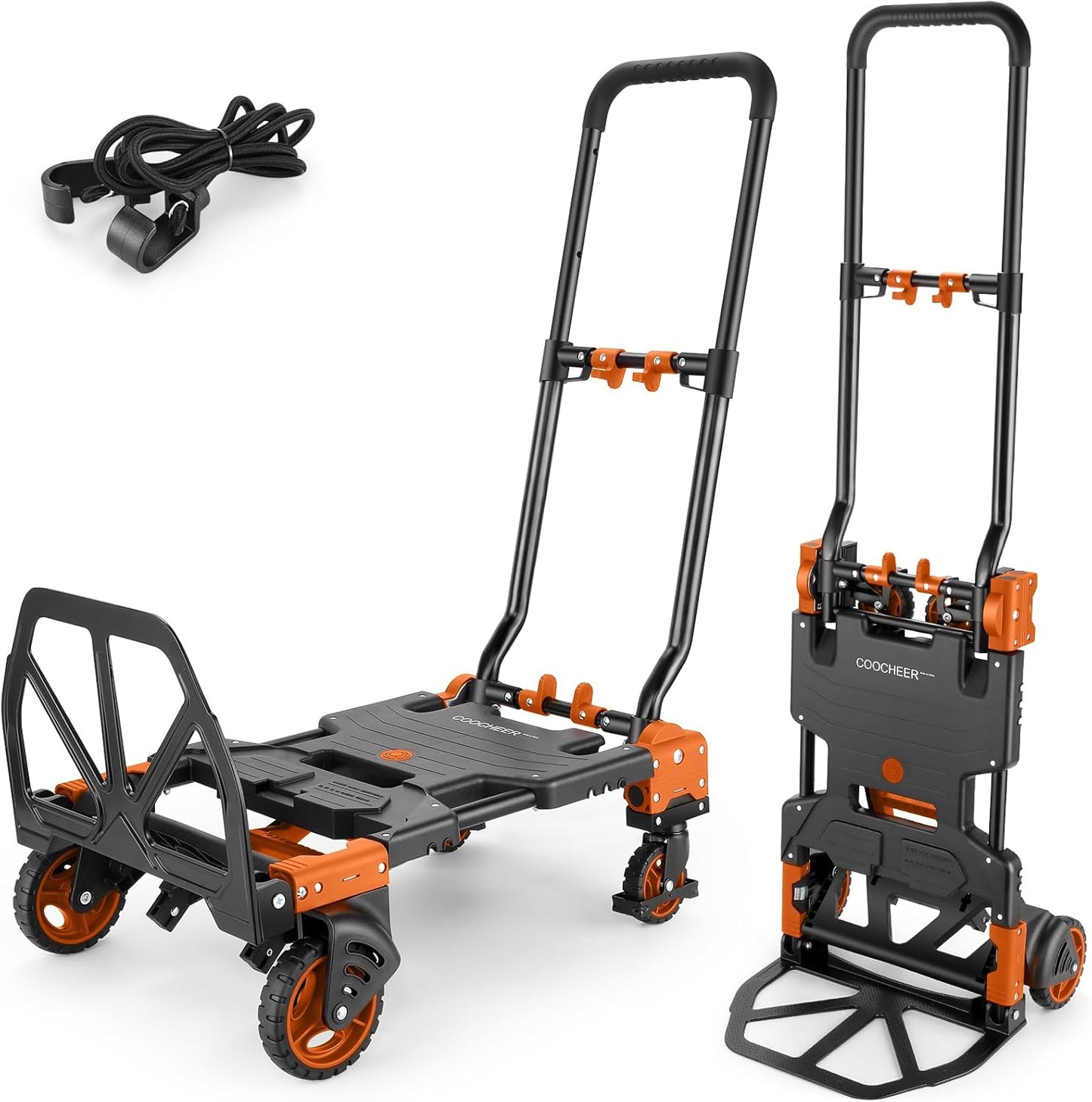 330LB Folding Hand Truck Dolly for Heavy Duty Moving Tasks