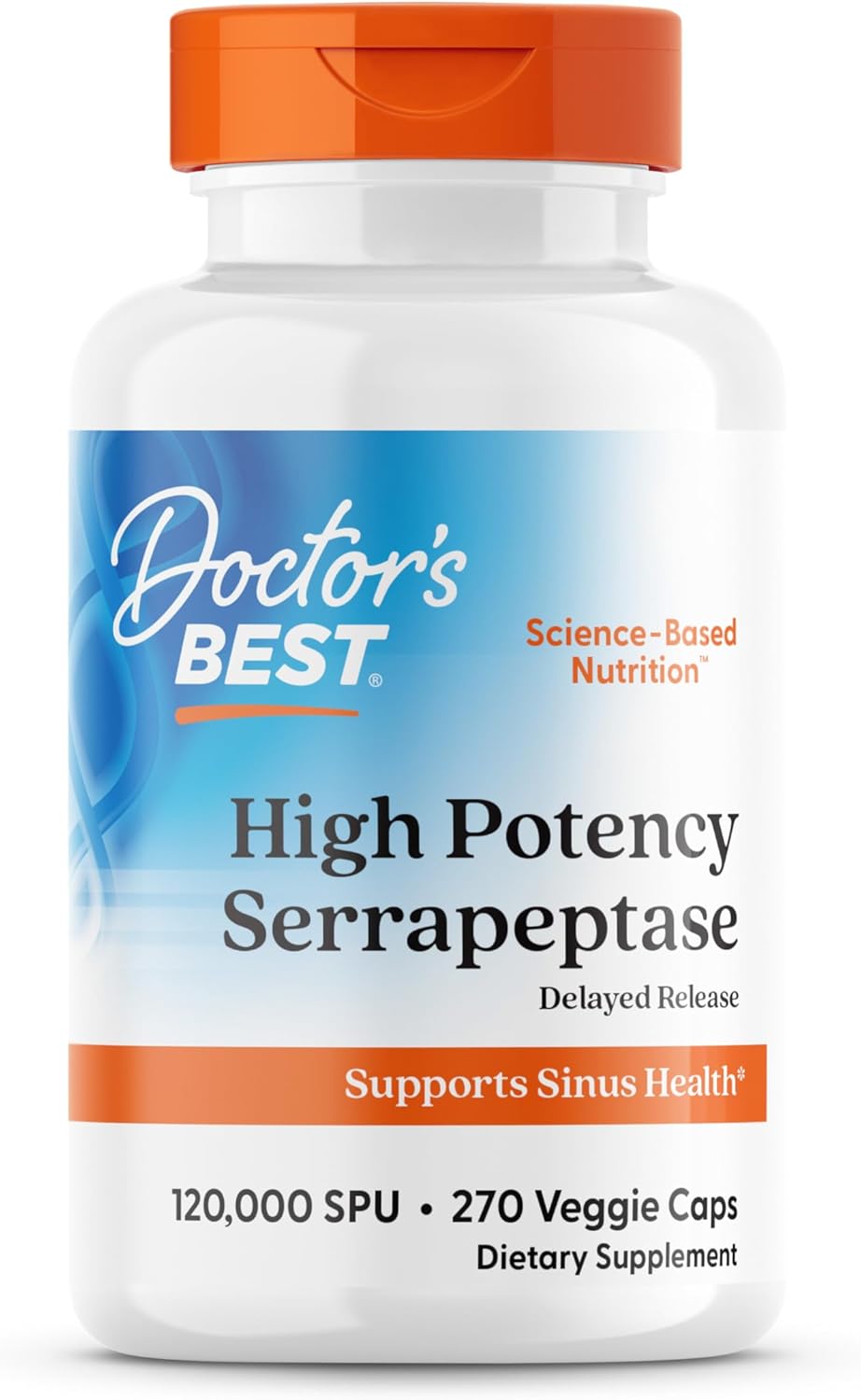 High Potency Serrapeptase for Sinus Health and Immune Support