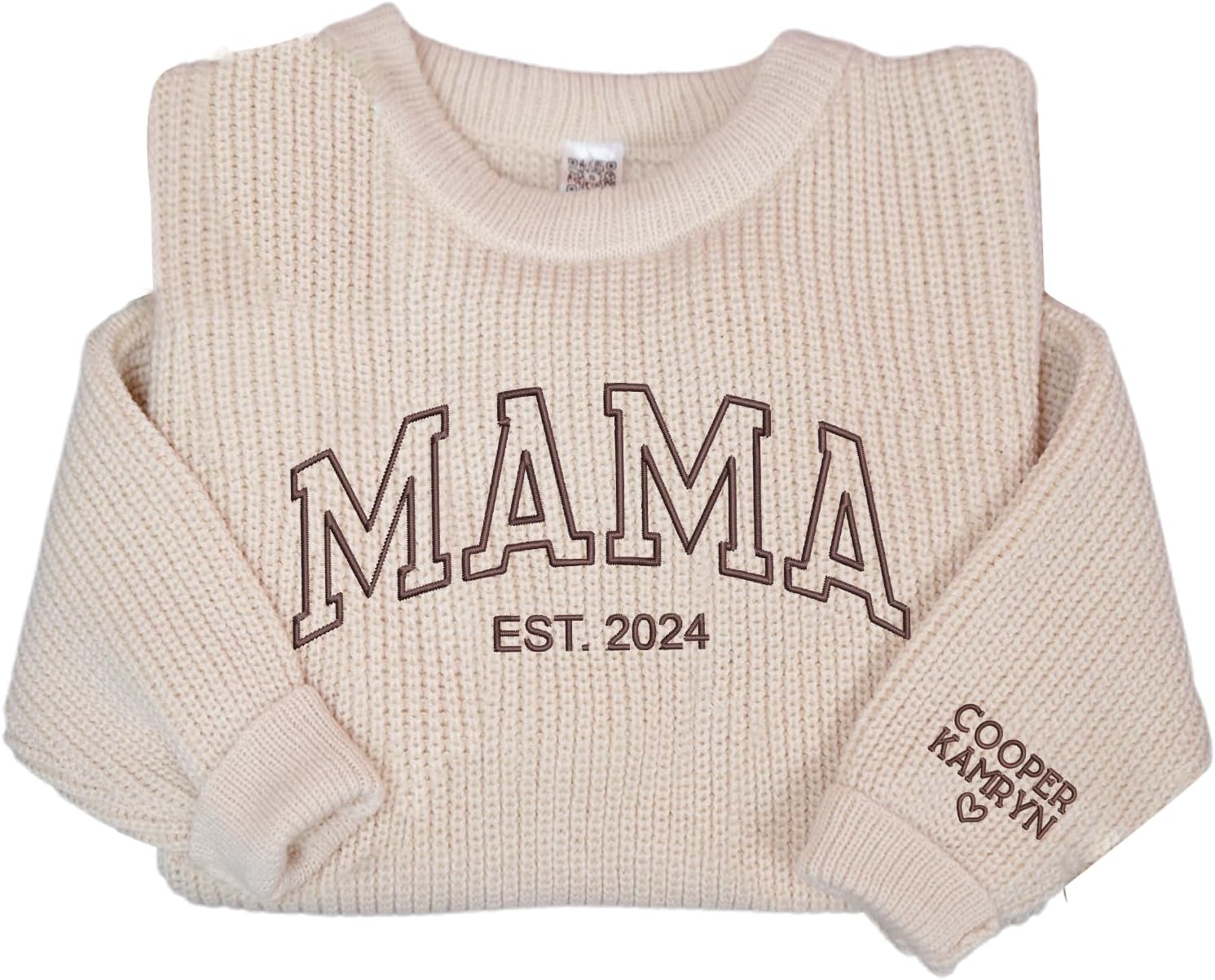 Custom Mama Embroidered Sweater by NAZENTI