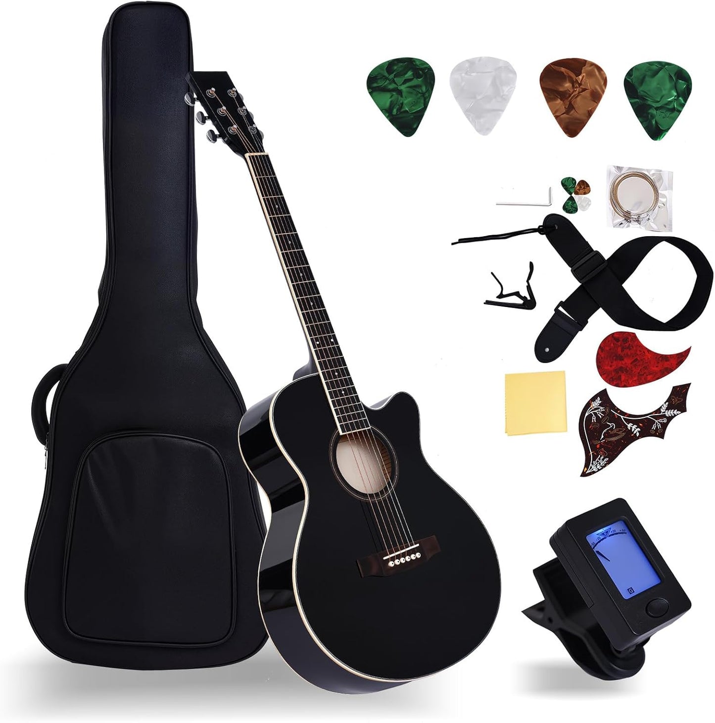 41 Inch Acoustic Guitar Bundle Set for Beginners and Adults