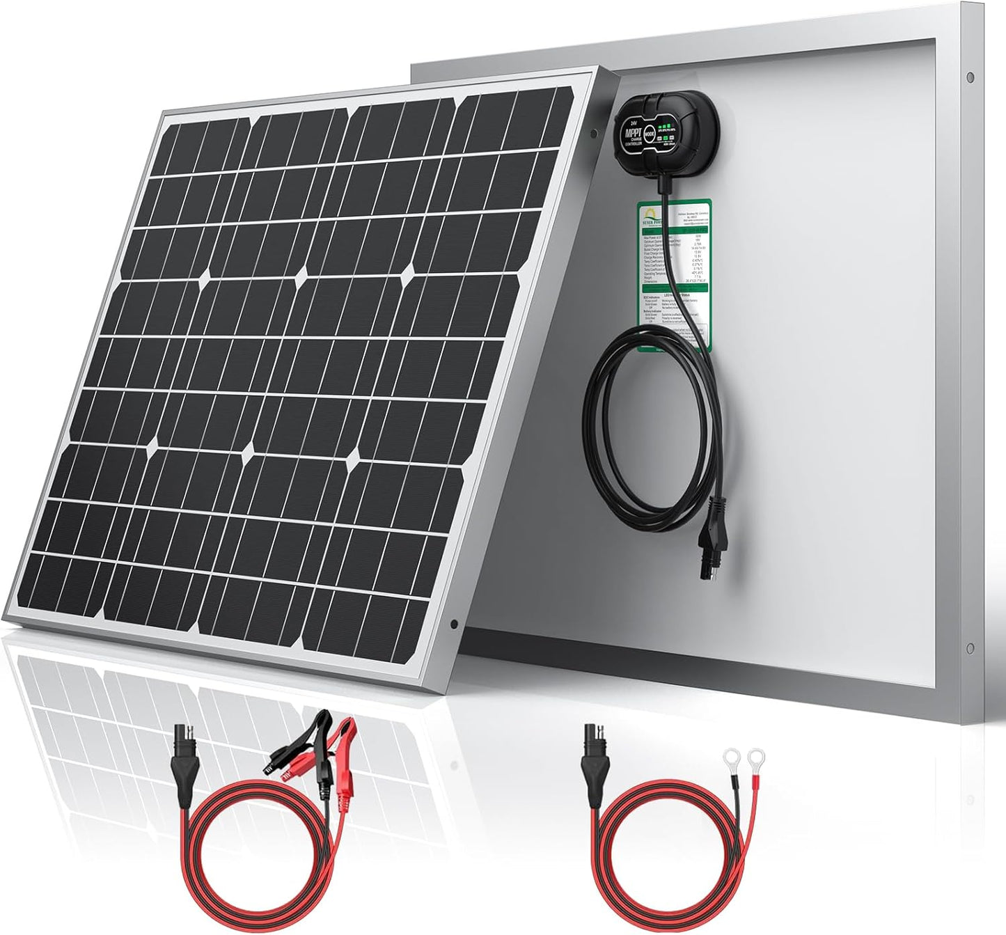 24V 50W Solar Battery Trickle Charger with Smart MPPT Tech