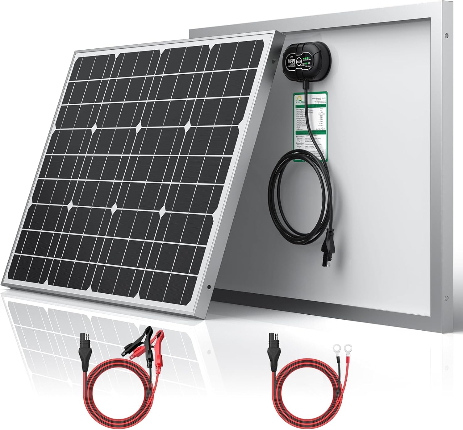 24V 50W Solar Battery Trickle Charger with Smart MPPT Tech