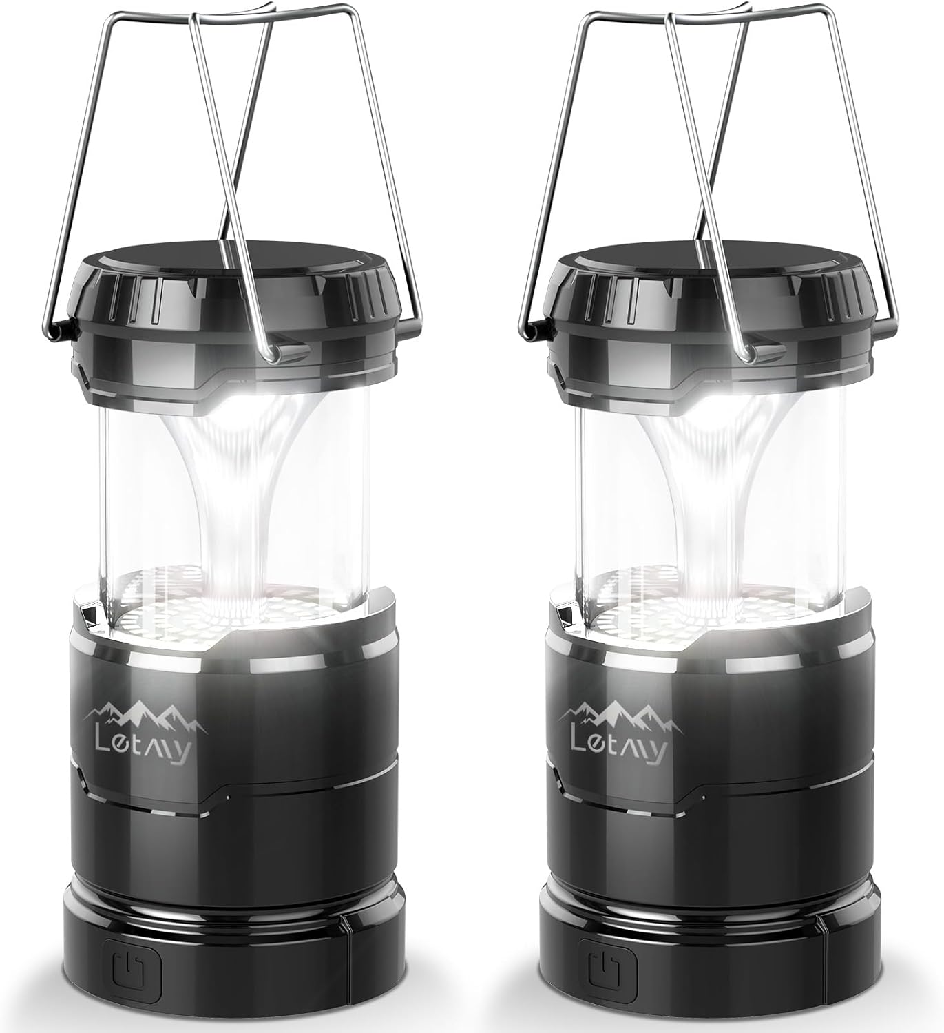 LETMY Collapsible Lanterns: 3 Modes, Dimmable, Portable - Power Outage Essential
