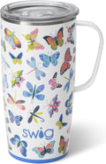 22oz Travel Mug with Handle and Lid - Keeps Drinks Hot or Cold