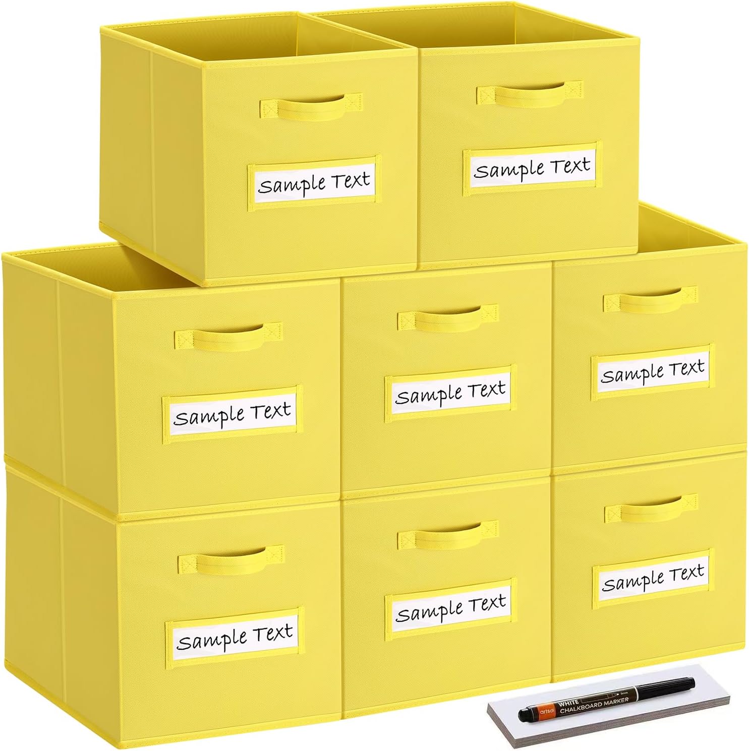 artsdi Fabric Storage Cubes - 13 Inch Cube Organizer Bins
