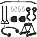 Cable Machine Attachments Set LAT Pulldown Attachments Bar - Home Gym
