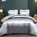 Whale Flotilla King Satin Comforter Set - Silky Soft Reversible