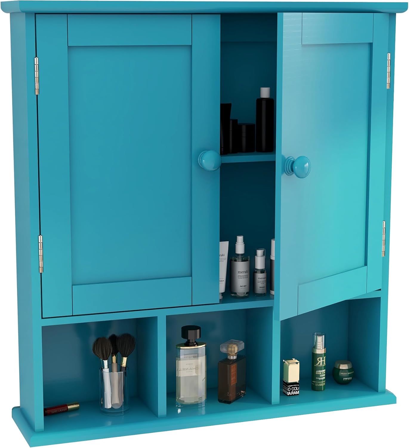 TaoHFE Turquoise Bathroom Cabinet for Stylish Storage Solutions