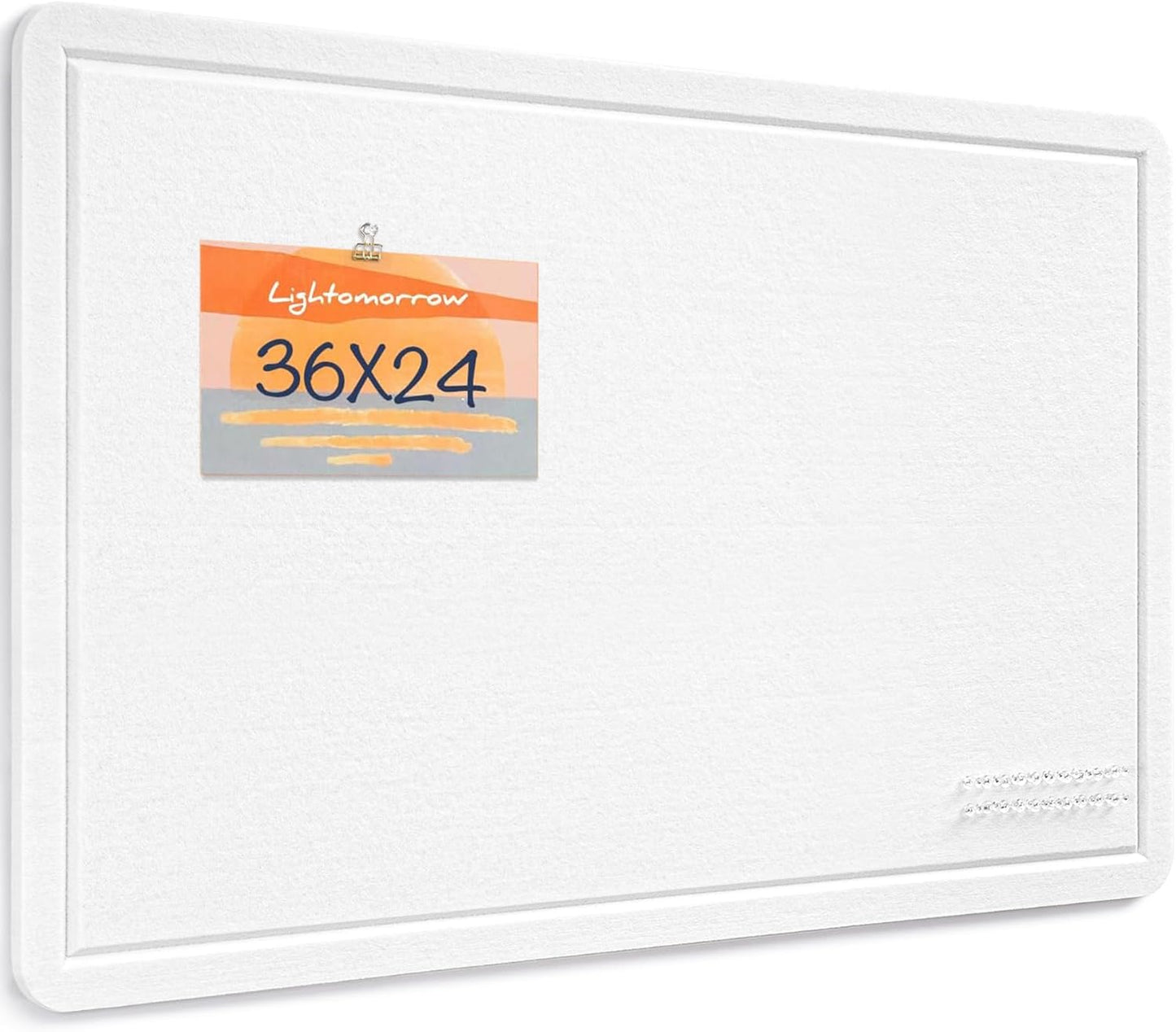 36 x 24 Inches Felt Bulletin Board - Stylish Cork Alternative