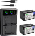 2-Pack 5200mAh Lithium-Ion Battery and LTD2 USB Charger - Dual Charge