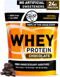 Chocolate Whey Protein Powder 2lb - Clean, Lightly Sweetened Protein