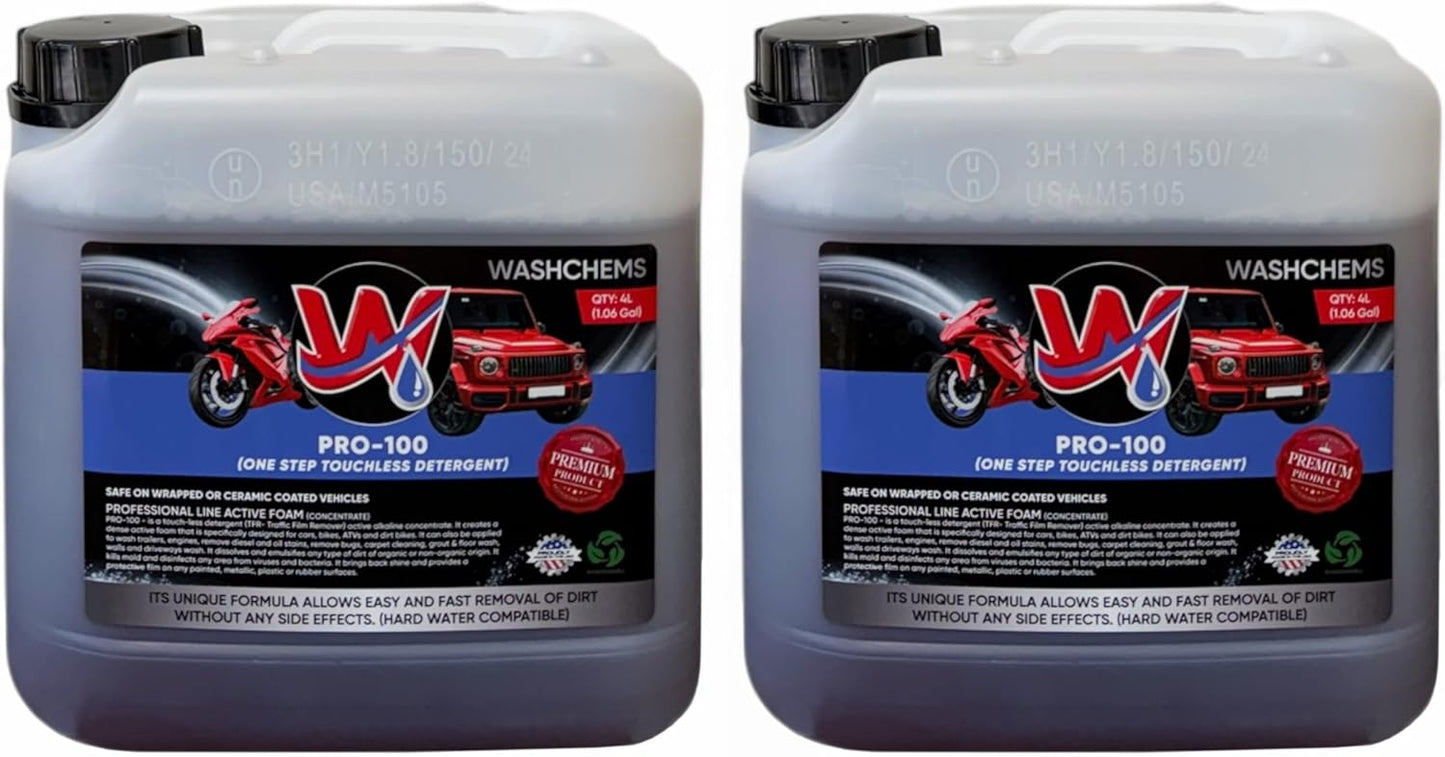 Wash Chems Pro 100 Touchless Car Wash Detergent Soap Concentrate