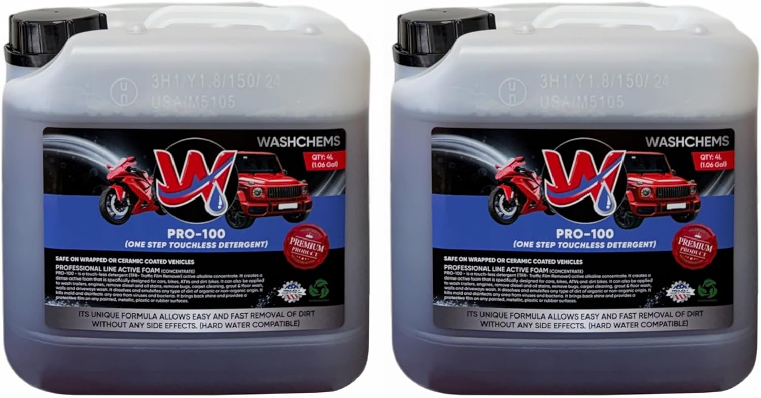 Wash Chems Pro 100 Touchless Car Wash Detergent Soap Concentrate