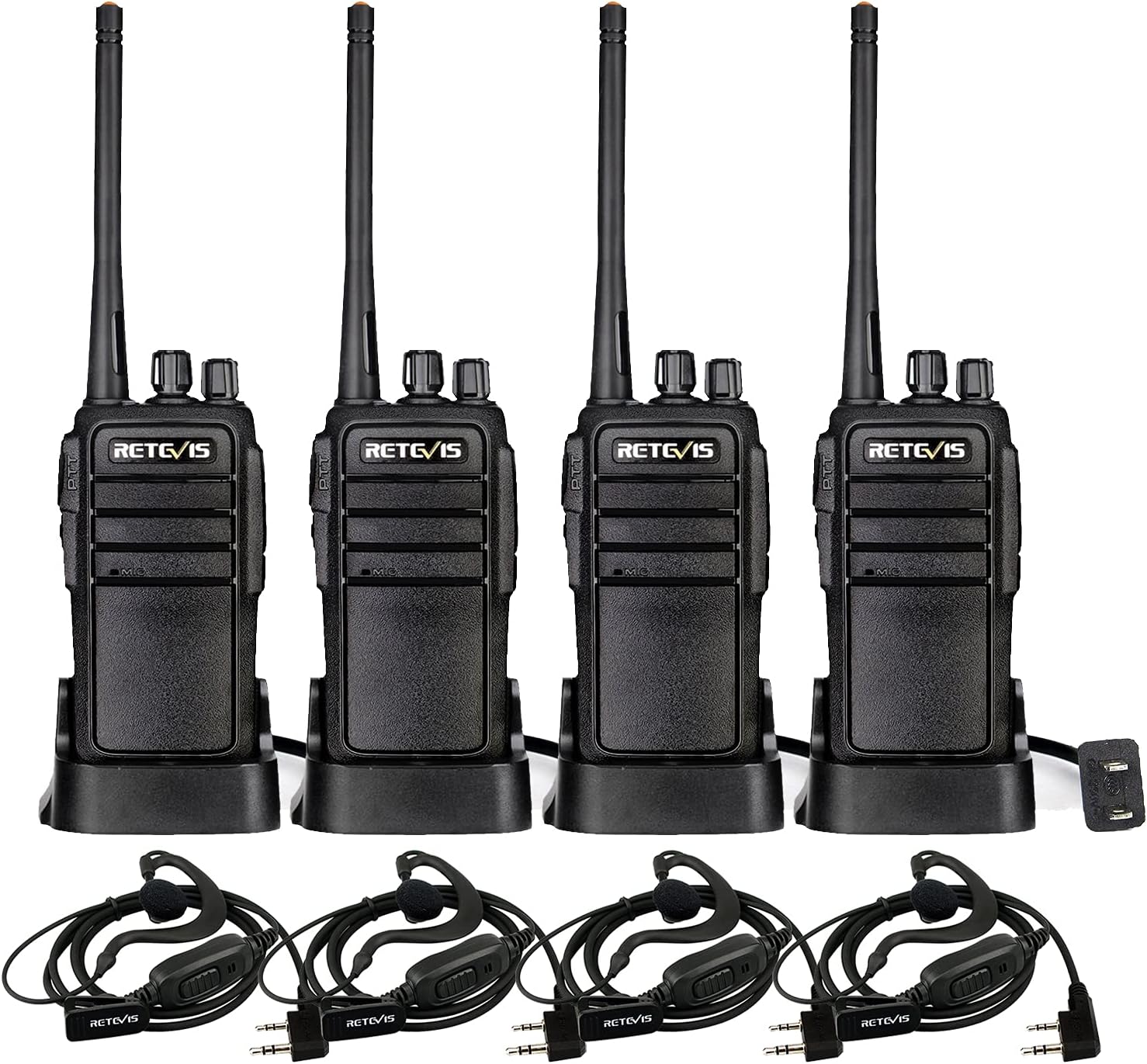 Retevis RT21 Walkie Talkies with Earpiece for Long Range Use