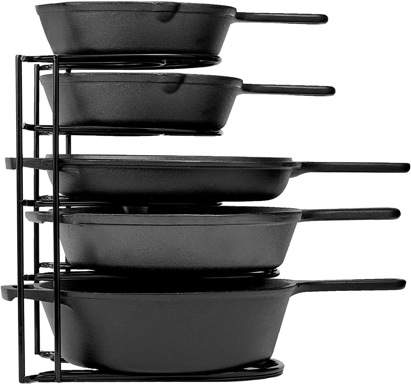 Cuisinel Heavy Duty Pots and Pans Organizer Rack for Kitchen