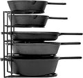 pan organizer 5 tier rack - heavy duty space saving for skillets