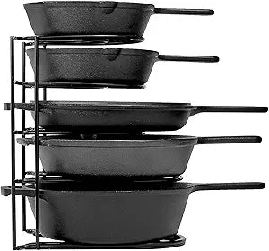 Cuisinel Heavy Duty Pan Organizer - 5 Tier Rack for Kitchen