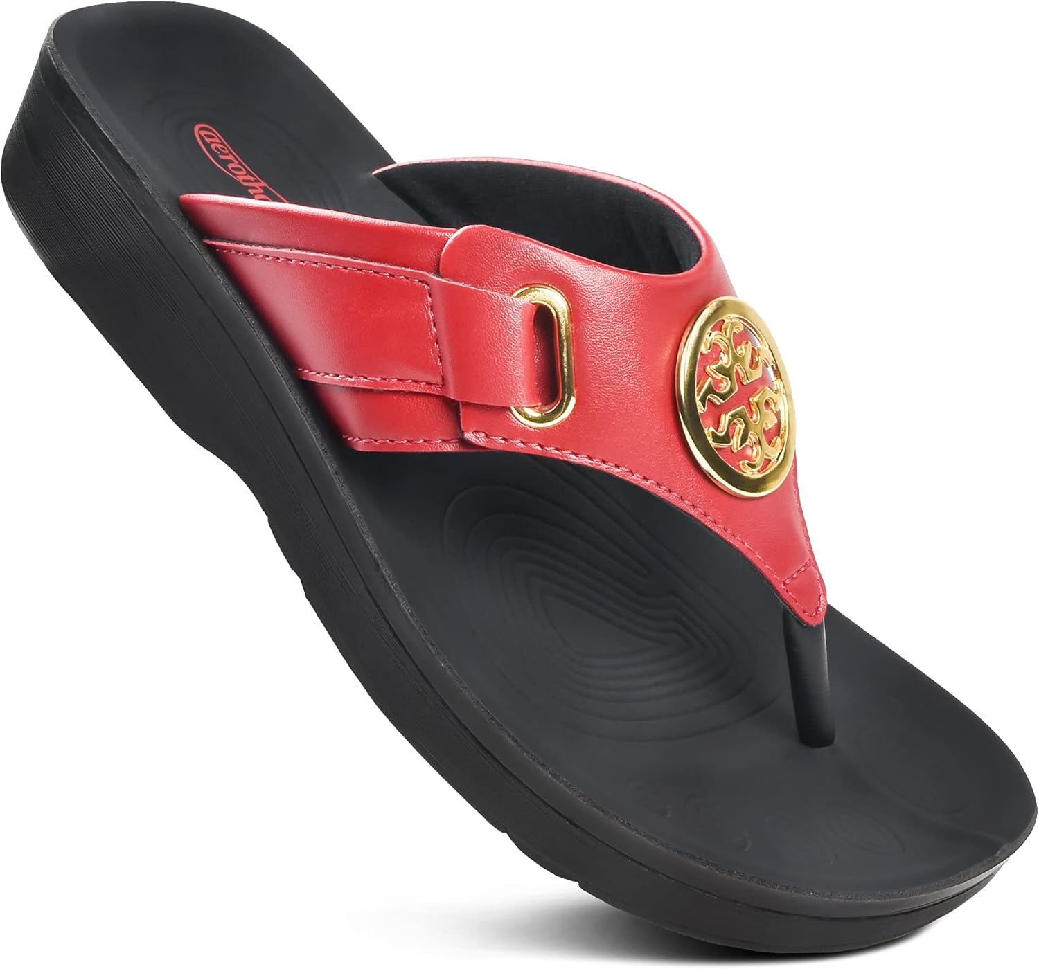 AEROTHOTIC Arch Support Flip Flops for Women Stylish Comfort