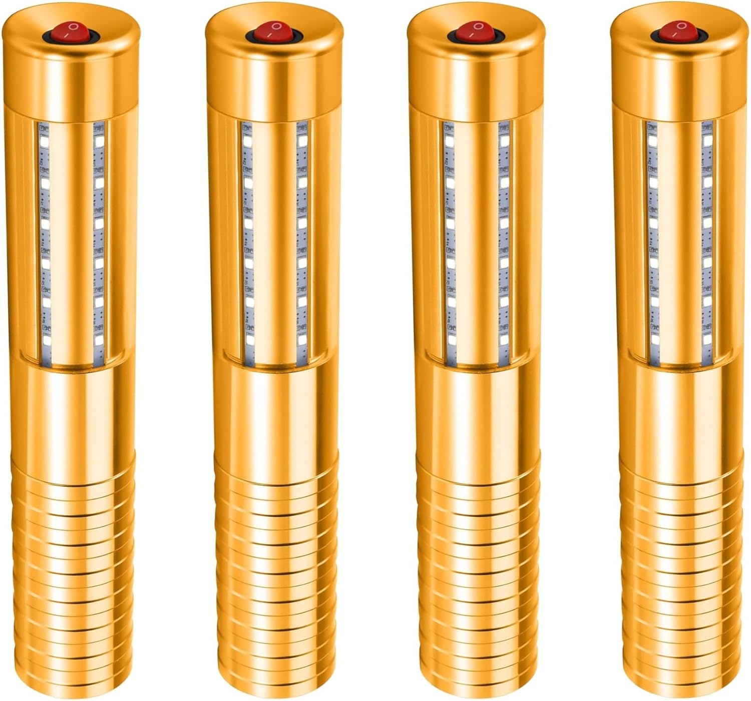 LED Strobe Baton Light Set for Parties and Events - Gold