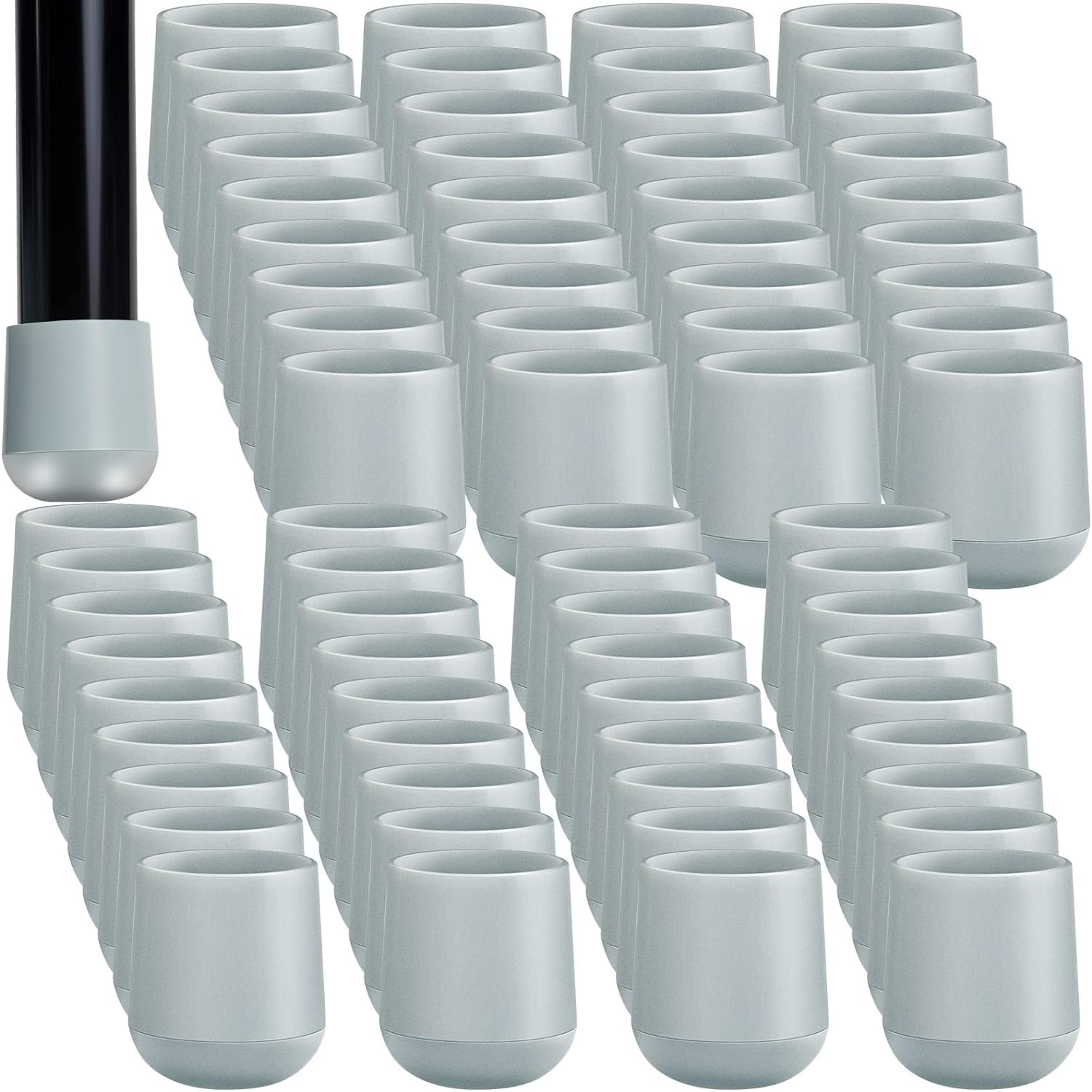Jetec 72-Pc Heavy Duty Chair Leg Covers