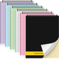 6 Pcs Legal Pad Top Spiral Notebook 11 x 8.5 in - Value Pack for Notes