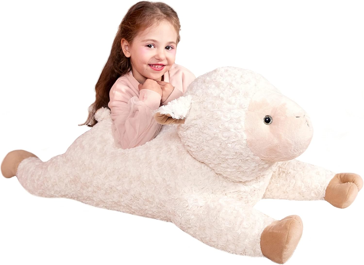 IKASA Large Sheep Stuffed Animal Plush Toy for Kids and Gifts