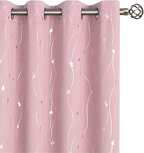 BGment Room Darkening Curtains for Bedroom, Baby Pink 63 in