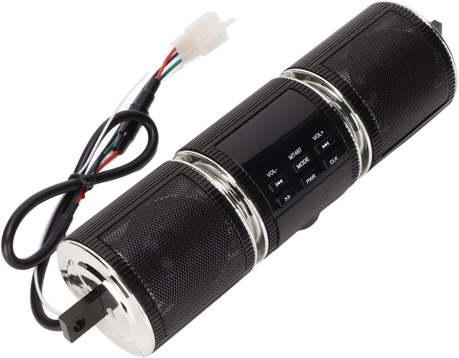 Motorcycle Bluetooth Speaker for Handlebar Mount with FM Radio
