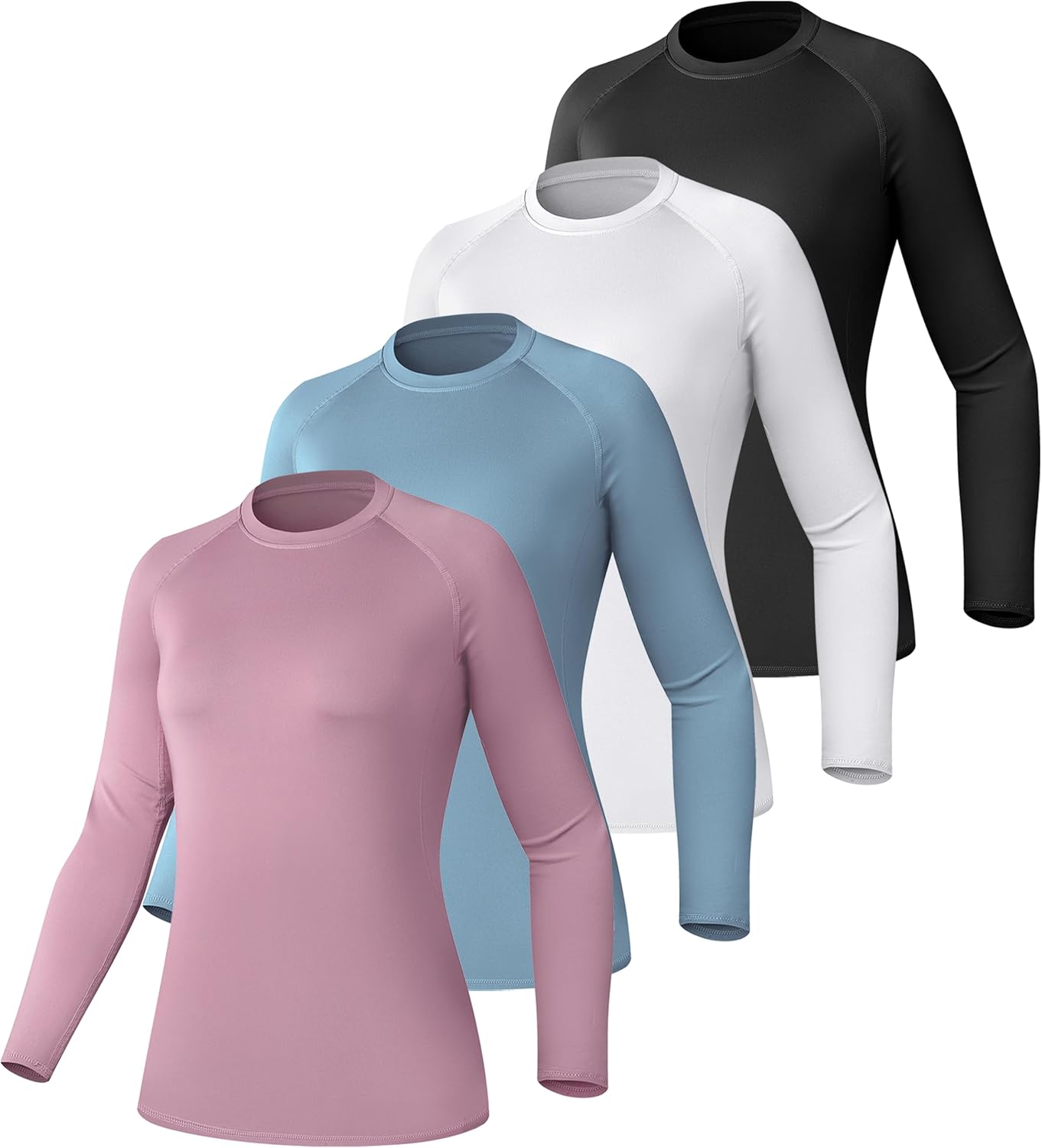 TELALEO Women's Compression Shirt Long Sleeve Performance Gear