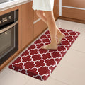 4/5 in Thick Red Anti Fatigue Kitchen Mat - Cushioned Comfort