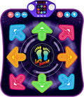 Dance Mat Toys for 3-12 Year Old Girls Boys - Light-Up 8-Button Dance