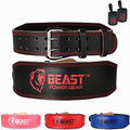 Weight Lifting Belt - Genuine Leather Padded Lower Back Support