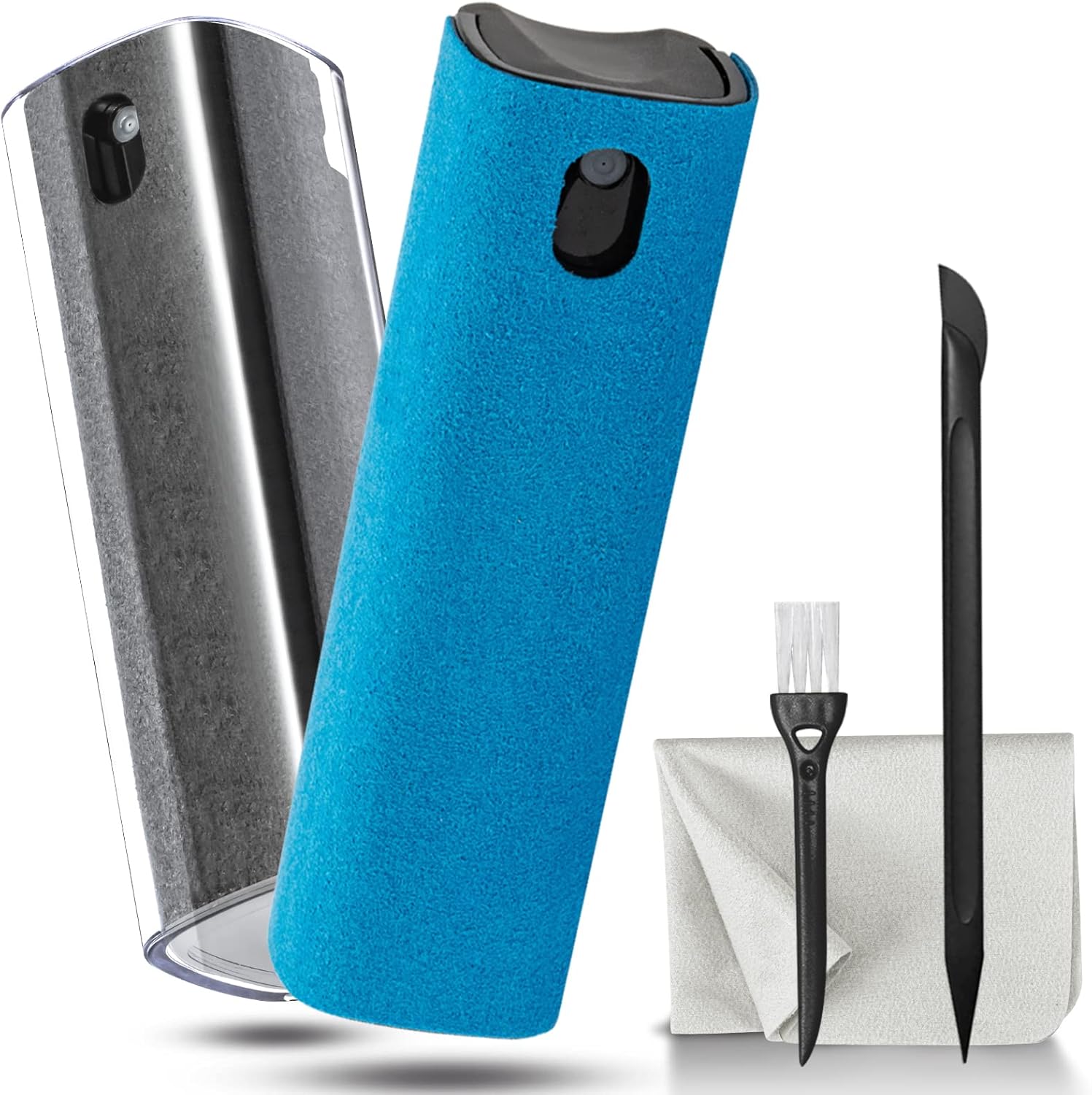 2 Pack Touch Screen Mist Cleaner Set - Grey & Blue