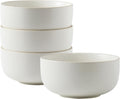 S&Q Ceramic Bowls 36 oz Set of 4 - Deep, Durable Cereal & Soup Bowls